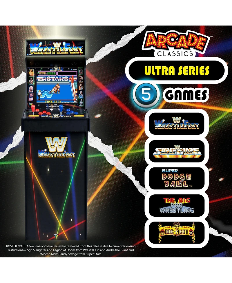 Arcade Classics Wwe Ultra Series Arcade, Home Electronic Game with 17" Screen