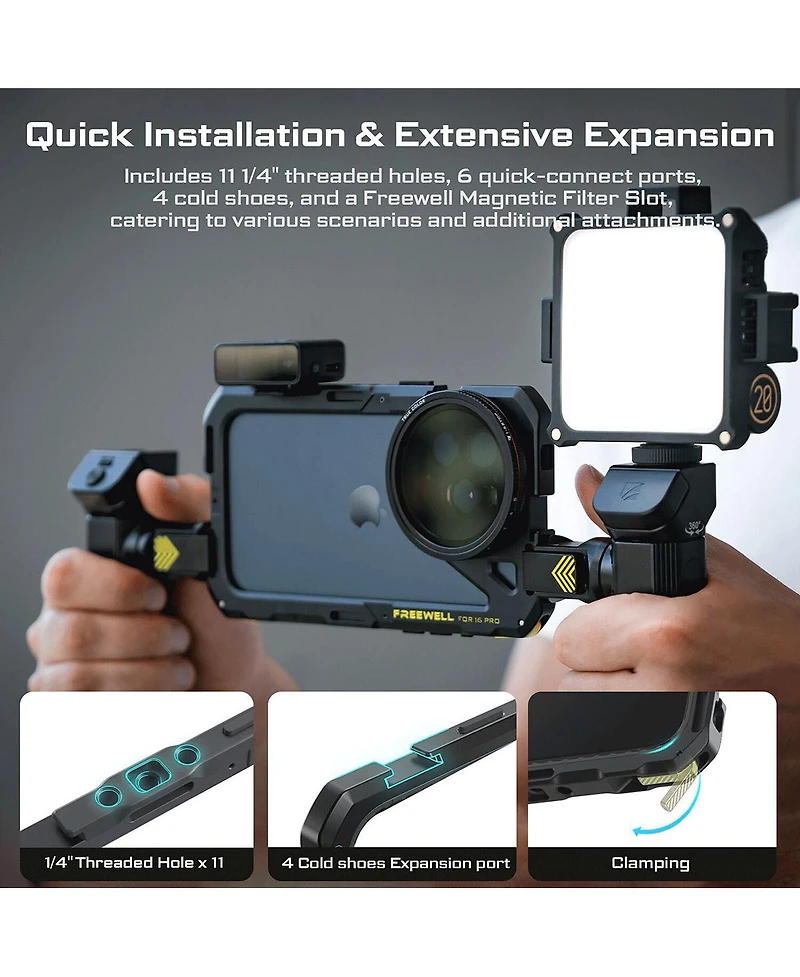 Freewell Genius Rig Cage for iPhone 16 Pro