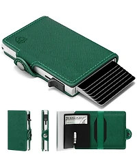 Conceal Plus Rfid Pop Up Wallet for Women - Slim Minimalist Credit Card Holder (4-6 Capacity) Aluminum Metal Case