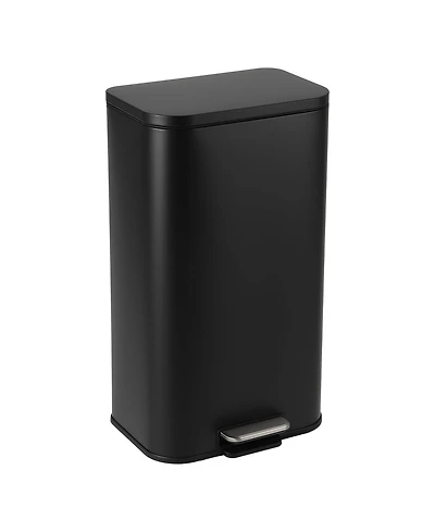 Gaomon Dual Compartment Step Trash Can, 2 x 30L Stainless Steel Recycle Bin with Independent Lids and Removable Inner Buckets