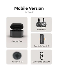 Hollyland Lark M2S 2-Person Wireless Duo Lavalier Microphone System with Usb-c Port