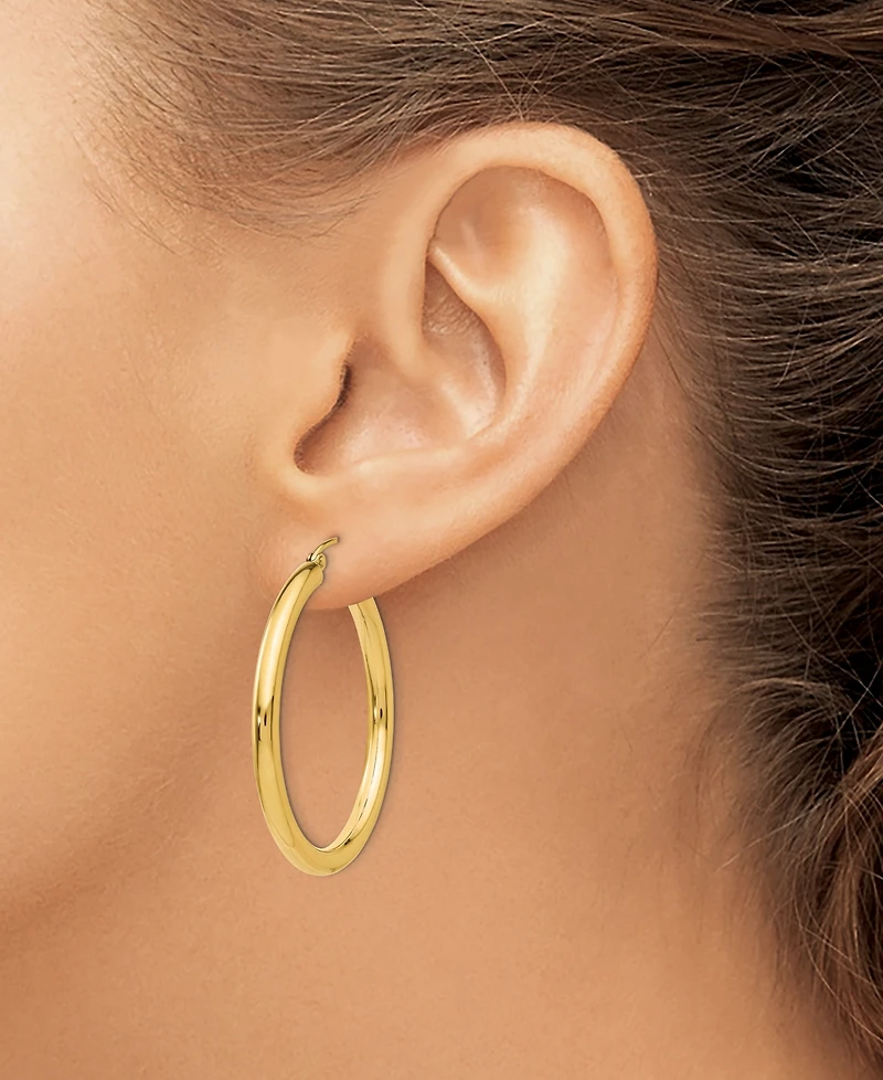 Macy's Round Hoop Earrings in 18k Yellow Gold