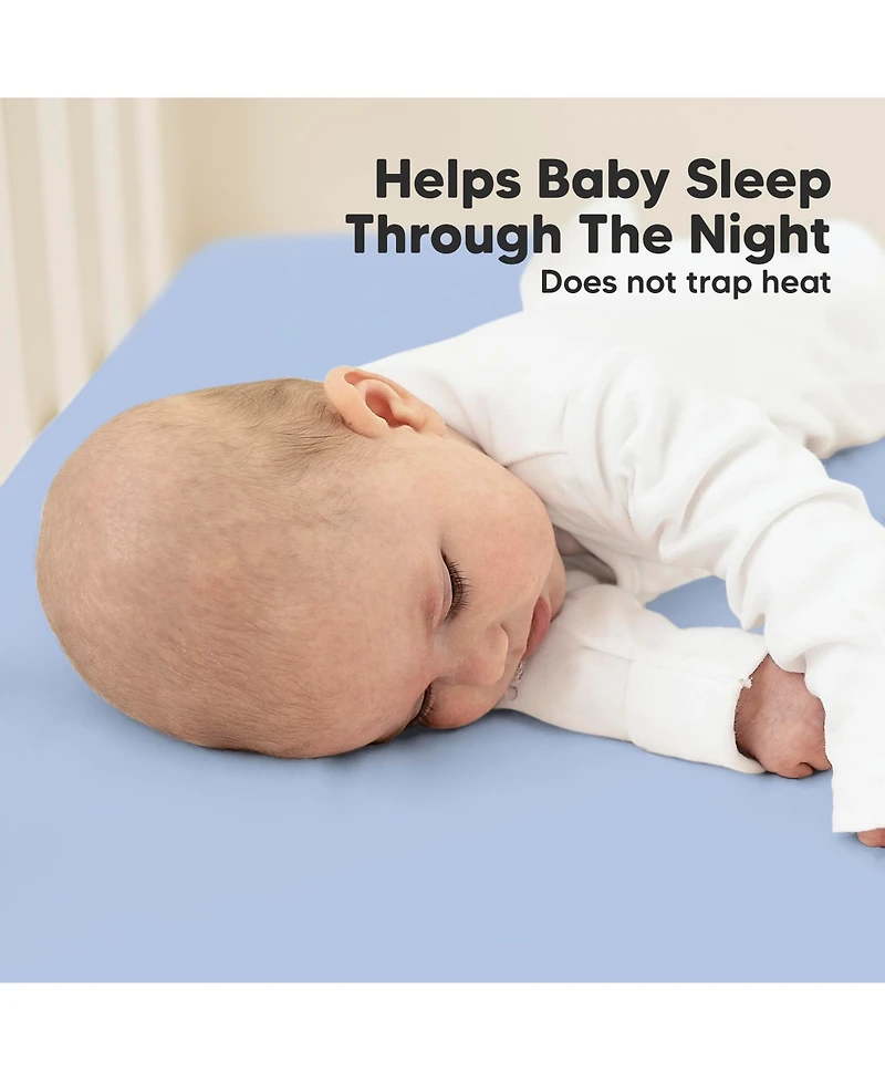 KeaBabies 2pk Soothe Fitted Crib Sheets Neutral, Baby Sheets, Fits Standard Nursery Mattress