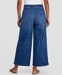 Democracy Petite AbSolution Skyrise Crop Wide-Leg Jeans