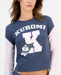 Grayson Threads, The Label Juniors' Kuromi Long-Sleeve Layered-Look Top