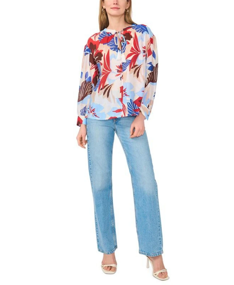 Vince Camuto Women's V-Neck Long-Sleeve Blouse