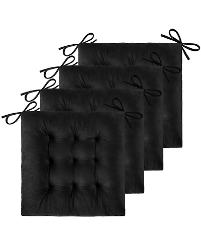 Gnuadz 4 Piece Tufted Square Seat Cushions With Ties