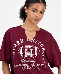 Grayson Threads, The Label Juniors' Harvard Notched-Neck Graphic T-Shirt
