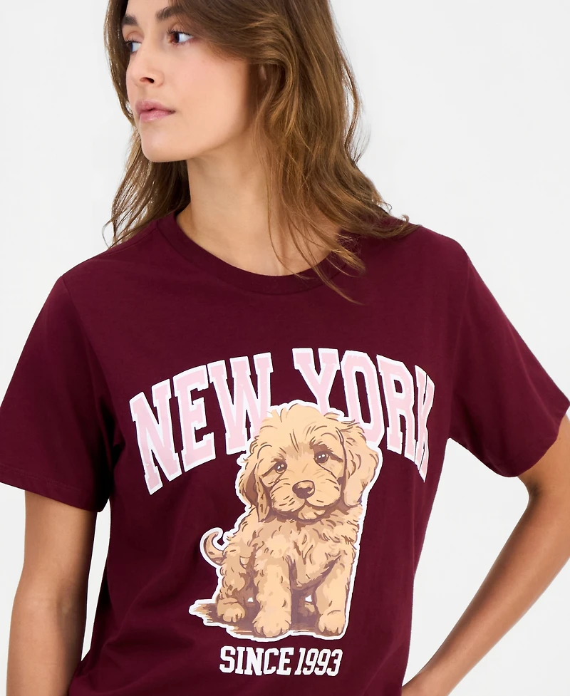 Grayson Threads, The Label Juniors' New York Dog Short-Sleeve T-Shirt