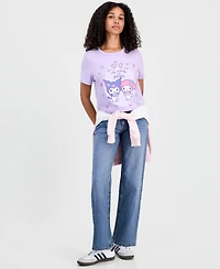 Sanrio Juniors' Kuromi My Melody Graphic T-Shirt