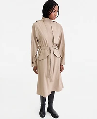 Rains Women's Suva Hardshell Belted Trench Coat