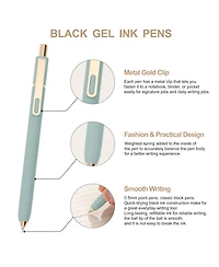 Gnuadz Gel Pens Retractable Metal Clip Office Ink Fine Point