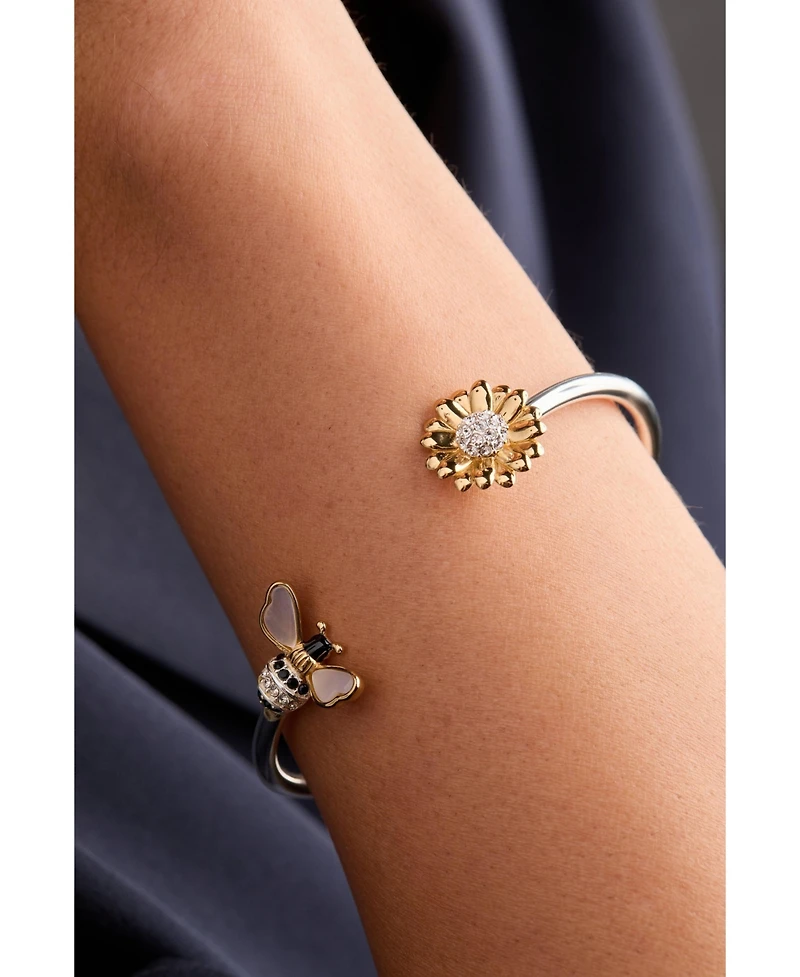 Alex and Ani Sunflower and Bee Flex Cuff