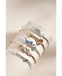 Alex and Ani Floral Inline Bangle