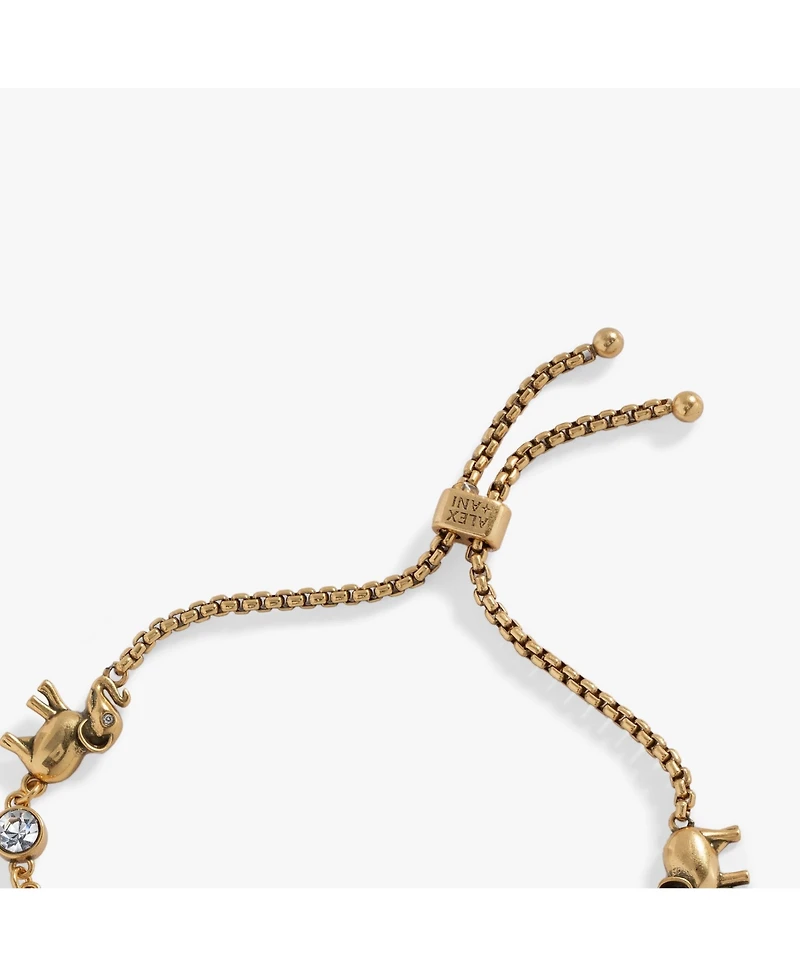 Alex and Ani Elephant Crystal Bolo Bracelet