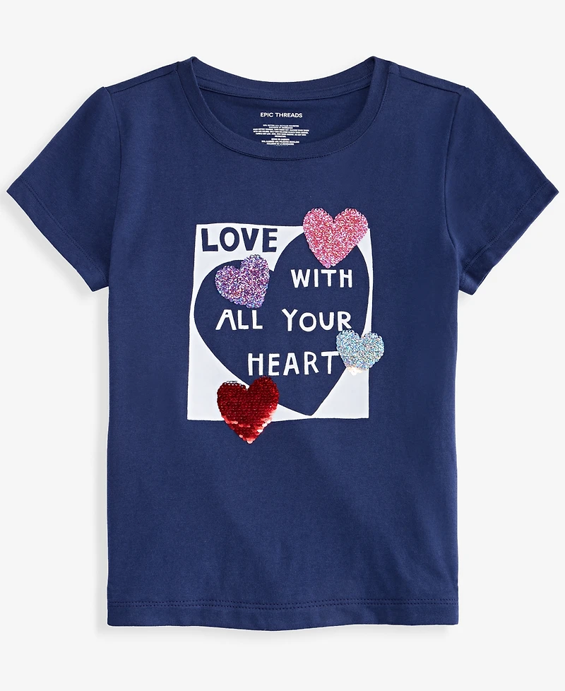 Epic Threads Girls' Xs-xl Love T-Shirt, Macy's Exclusive