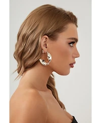 Chunky Wave Hoop Earrings