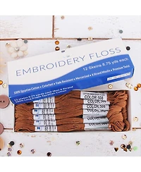 Gnuadz 12 Skeins Egyptian Cotton Embroidery Floss for Crafts