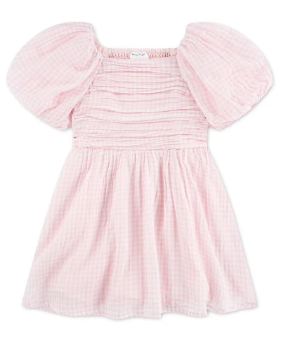 abercrombie kids Girls' Emerson Gauze Puff Sleeve Dress