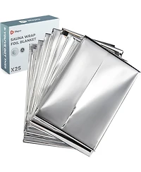 LifePro Sauna Wrap Foil Blanket 63" x 82.5", Disposable Thermal Insert for Infrared Sauna, Body Heat Retention & Warmth