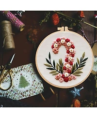 Gnuadz 3 Sets Holiday Embroidery Kit Beginners Hoop Diy Craft