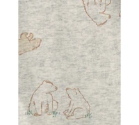 Carter's Baby Boys' Bear Bodysuit, Cardigan and Pants, 3-Piece Set