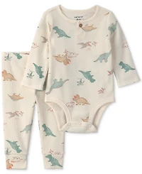 Carter's Baby Boys' Dinosaur Bodysuit and Pant 2-Piece Set