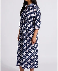 Universal Standard Plus Paros Drawstring Linen Shirtdress