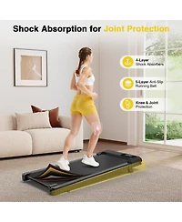 Redliro Walking Pad Treadmill with Incline, Compact Walking Pad with Smart Led Display, Portable Under Desk Treadmill for Home & Office Use