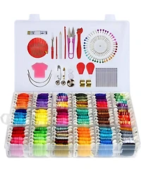 Gnuadz 108pieces Embroidery Floss Kit Organizer Box Friendship Bracelet Tools