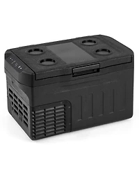 Gouun 12V Portable Car Refrigerator 23 Qt with Touch Panel, Removable Divider and Compressor Cooling
