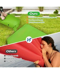 Gouun Self-Inflating Folding Camping Sleeping Mattress with Carrying Bag, Lightweight Portable Pad
