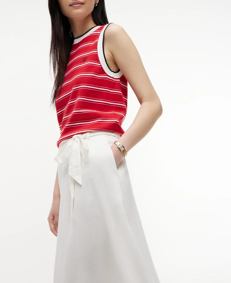 Tommy Hilfiger Women's Belted Midi Skirt