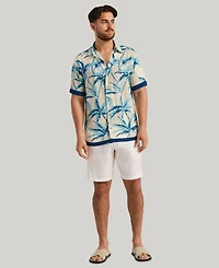 Cubavera Men's Two-Tone Palm Print Shirt