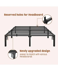 homfan 16 Inch Heavy Duty Metal Platform Bed Frame