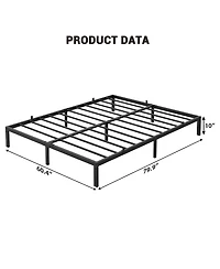 homfan 8 Inch Sturdy Low Profile Metal Bed Frame Platform