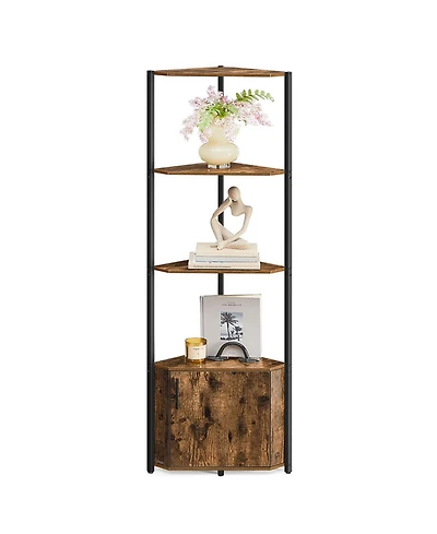 Slickblue 5 Tier Corner Shelf Unit Organizer for Living Room Storage