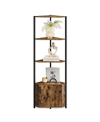 Slickblue 5 Tier Corner Shelf Unit Organizer for Living Room Storage