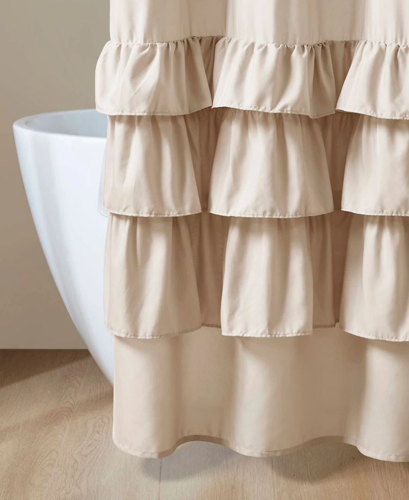Madison Park Grace Ruffled Shower Curtain, 72" x