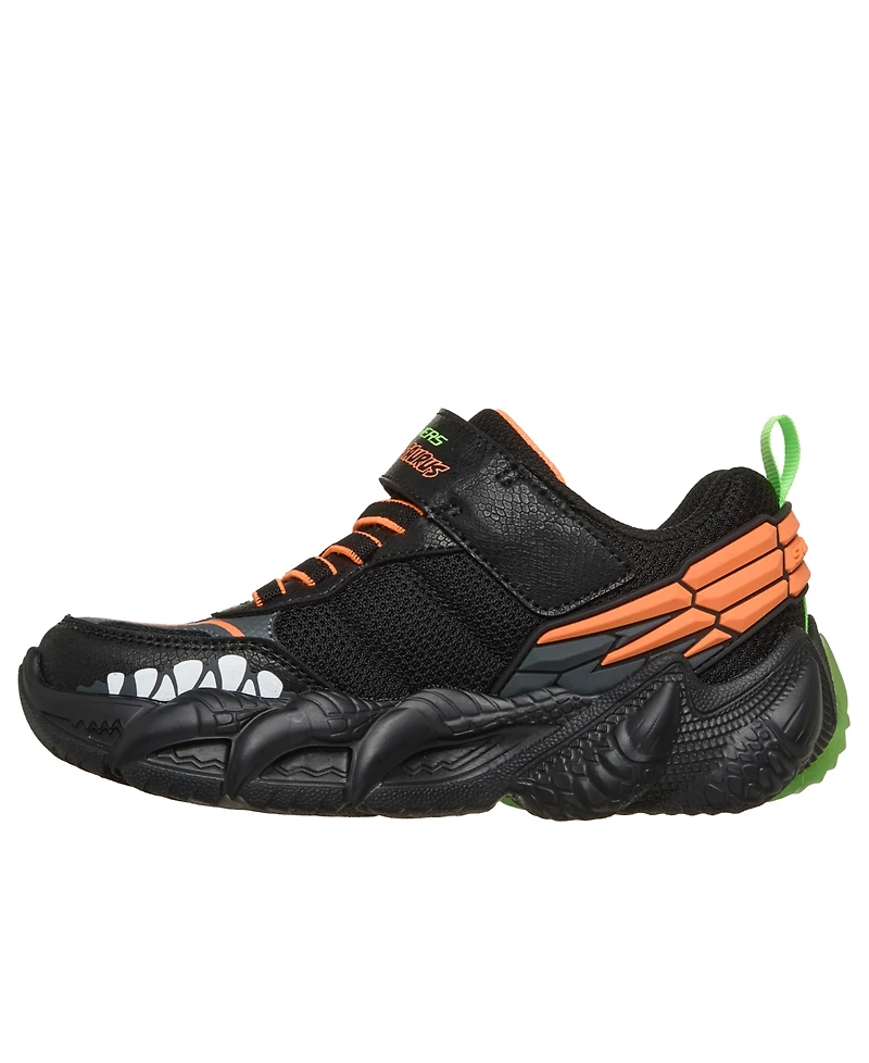 Skechers Little Kids' Skech-o-Saurus - Lights 3.0 Light-Up Fastening Strap Casual Sneakers from Finish Line