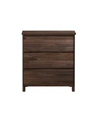 Max & Lily Solid Wood Modern Farmhouse 3 Drawer Dresser.