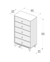 Max & Lily 5 Drawer Dresser.