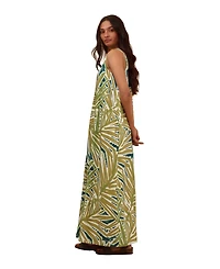 Celtic & Co. Women's Sleeveless V-Neck Linen Maxi Dress