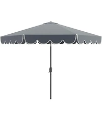 Gouun 10 feet Outdoor Market Patio Umbrella with Crank and Push-Button Tilt