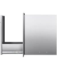 Sugift Outdoor Kitchen Trash Drawer 13.54in W x 19.61in D Multi-Purpose Stainless Steel Drawer