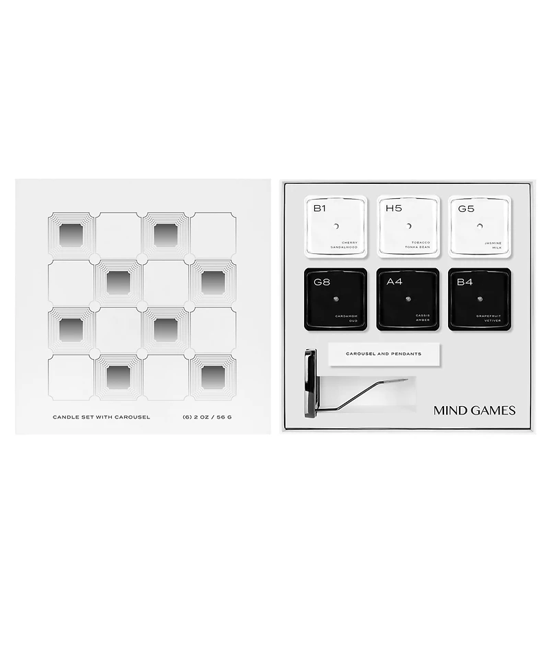 Mind Games 7-Piece Luxury Candle Set with Carousel