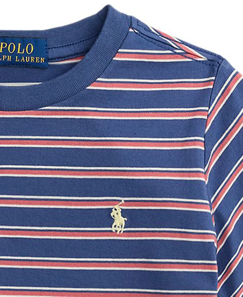 Polo Ralph Lauren Boys' 2T-7 Striped Crewneck T-Shirt
