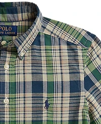 Polo Ralph Lauren Boys' 8-20 Plaid Cotton Shirt
