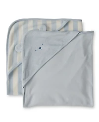 Carter's Baby Boys' Bear Terry Towels, 2-Pack