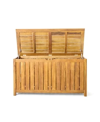 sumyeg Acacia Wood Outdoor Storage Portside 100Gallons Wood Deck Box